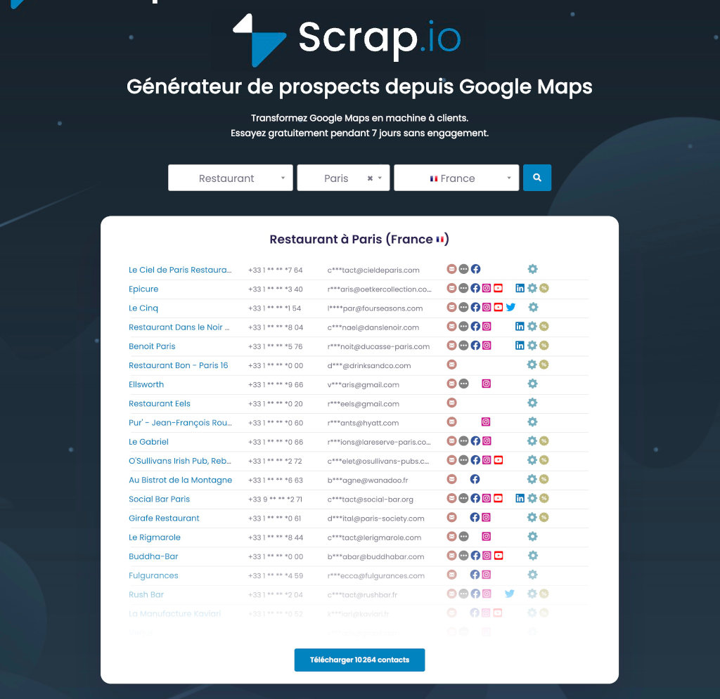 WordPress Sukellos Scrap.io