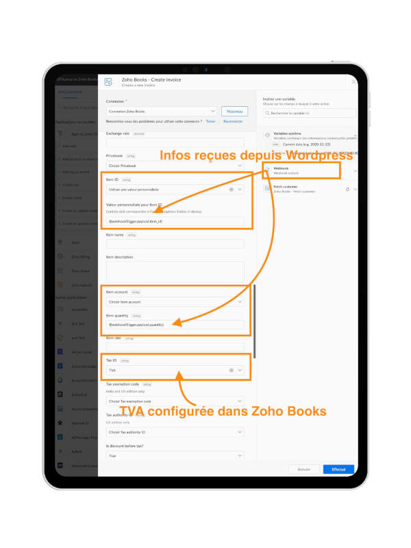 sukellos configuration zoho flow